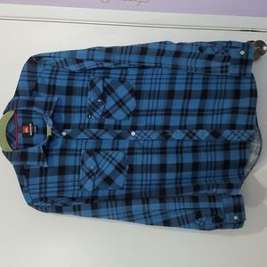Small Quicksilver Blue Flannel